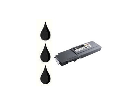 Toner compatible DELL C3760/C3765 BK - Noir