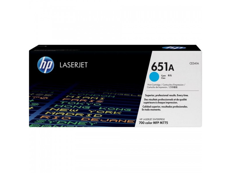 Toner HP CE341A - 651A - Cyan (16.000 pages)