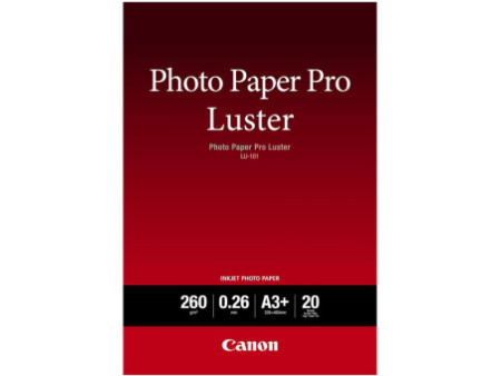 canon papier photo lu-101 luster a3+ 20 feuilles