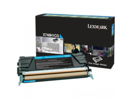 Toner Lexmark X748H1CG - Cyan (10.000 pages)