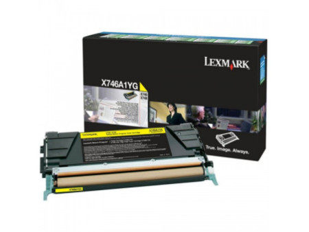 Toner Lexmark X746A1YG - Jaune (7.000 pages)