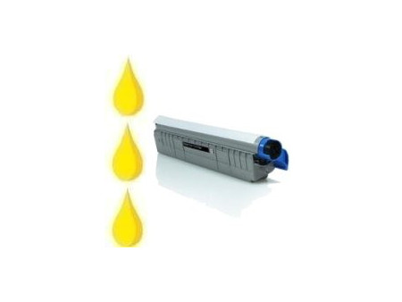 Toner compatible OKI C810/C830 - Jaune (8.000 pages)