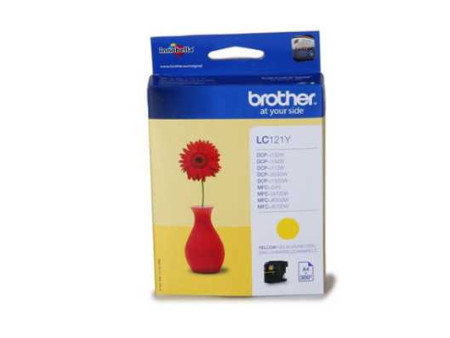 Cartouche Brother LC121Y - Jaune (300 pages)