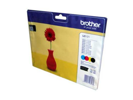 Rainow Pack - 4 Cartouches Brother LC121