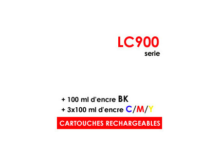 Cartouches rechargeables Brother LC900