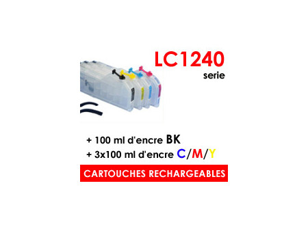 Cartouches rechargeables Brother LC1240 LC1280