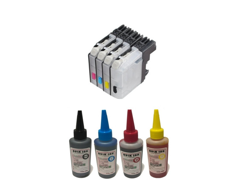 Cartouches rechargeables Brother LC123 LC125 LC127