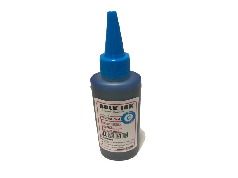 Recharge encre 100ml pour HP - CYAN