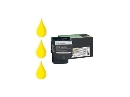 Toner compatible Lexmark C544X1YG - jaune (4.000 pages)