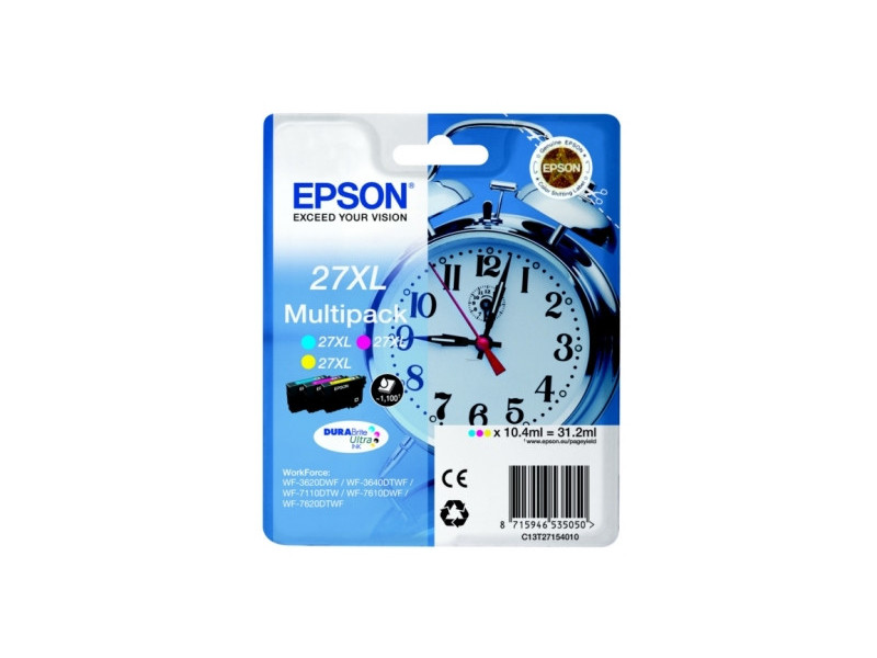 Multipack Couleur Epson 27XL - 3 cartouches C/M/Y