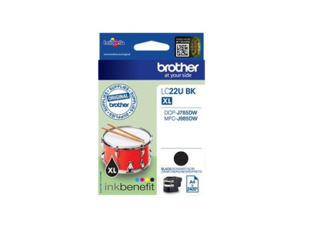 Cartouche Brother LC22UBK - Noir - 2400 pages