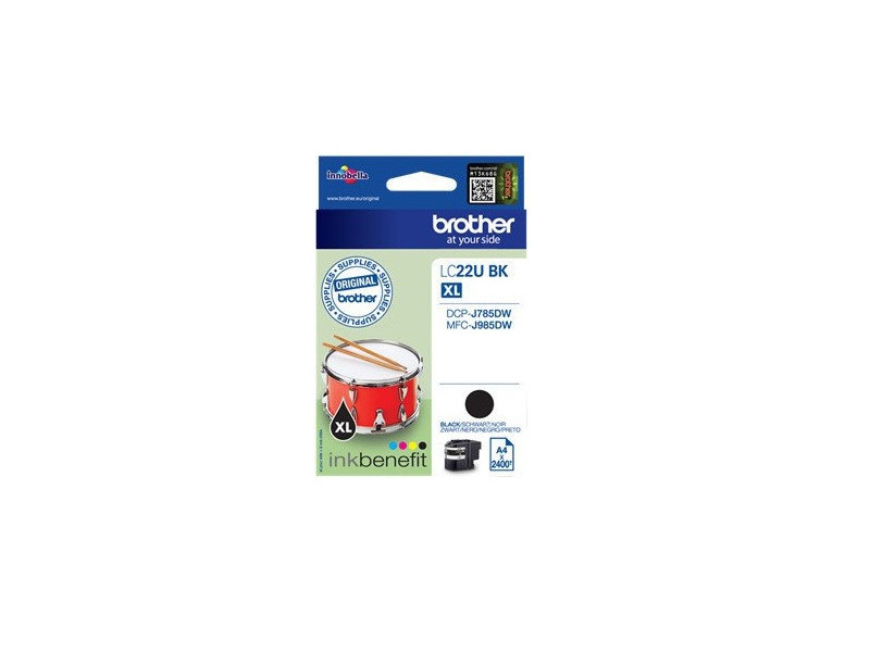 Cartouche Brother LC22UBK - Noir - 2400 pages