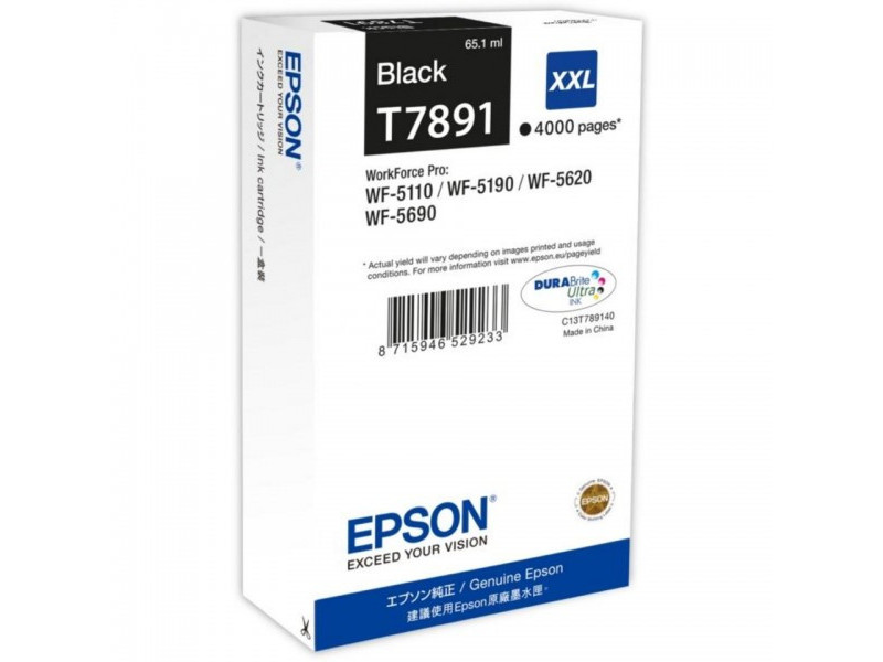Cartouche Epson T7891 XXL - noir - 4.000 pages