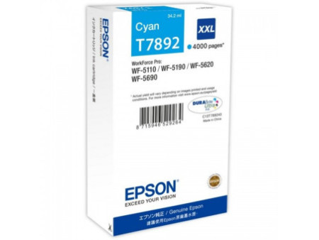 Cartouche Epson T7892 XXL - cyan - 4.000 pages