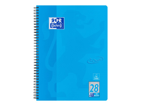 Oxford Cahier Touch, A4+, quadrillé, 160 pages, bleu mer