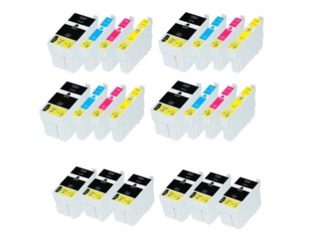 Lot de 22 cartouches compatible Epson 27 27XL T27 T27XL