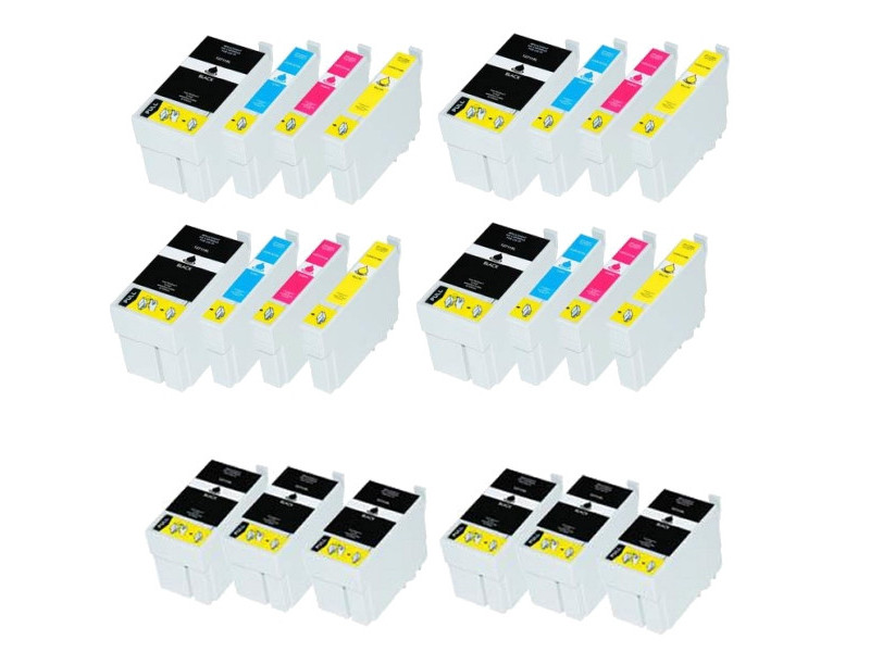 Lot de 22 cartouches compatible Epson 27 27XL T27 T27XL