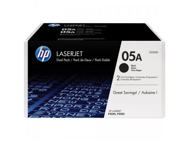 Toner HP CE505AD (2 toners)