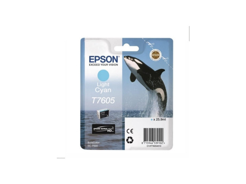 Cartouche Epson T7605 cyan clair (25,9ml)