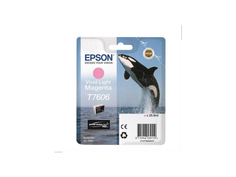 Cartouche Epson T7606 magenta vif clair (25,9ml)
