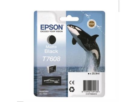 Cartouche Epson T7608 noir mate (25,9ml)