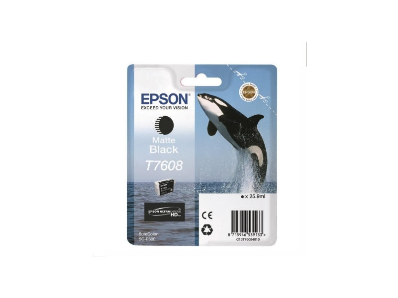 Cartouche Epson T7608 noir mate (25,9ml)