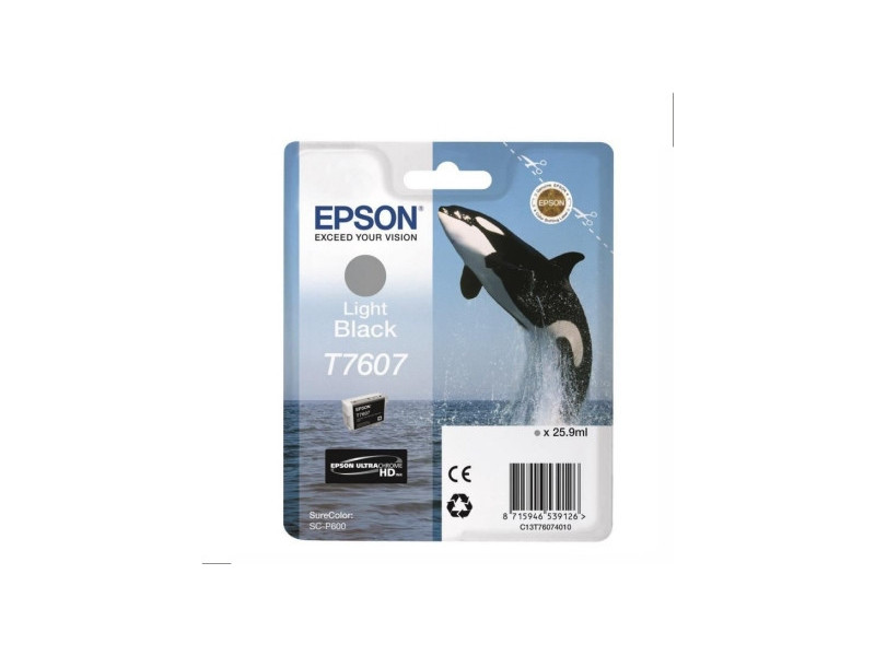 Cartouche Epson T7607 noir clair (25,9ml)