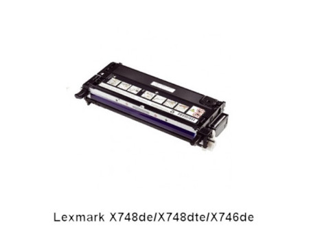 Toner compatible Lexmark X748H1YG - Jaune (10.000 pages)