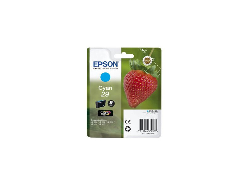 Cartouche Epson 29 - Cyan - 180 pages