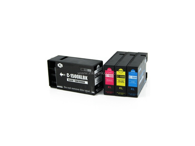 Multipack 4 Cartouches compatibles Canon PGI-1500XL BK/C/M/Y