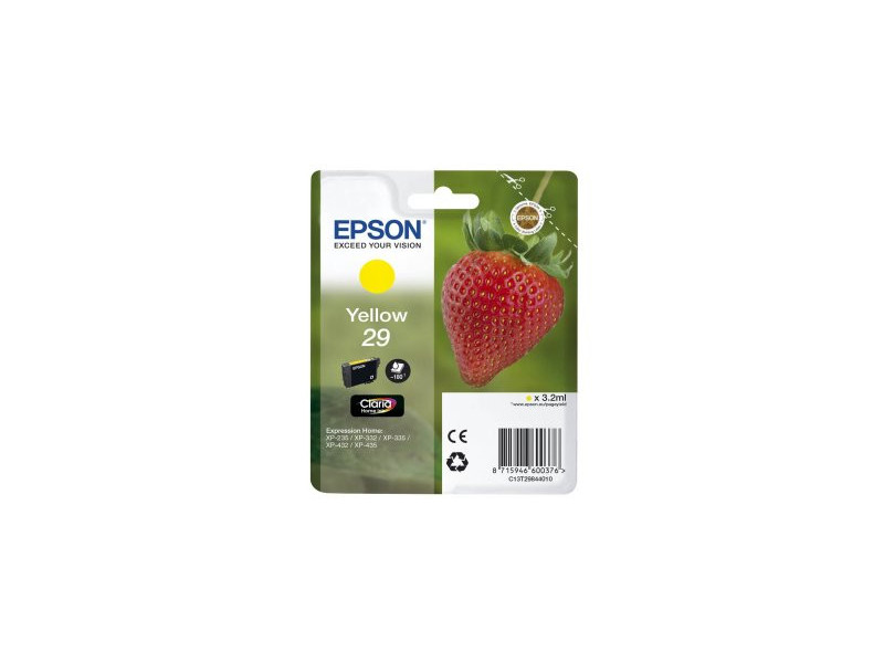 Cartouche Epson 29 - Jaune - 180 pages