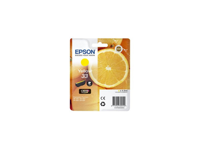 Cartouche Epson 33 - Jaune - 300 pages