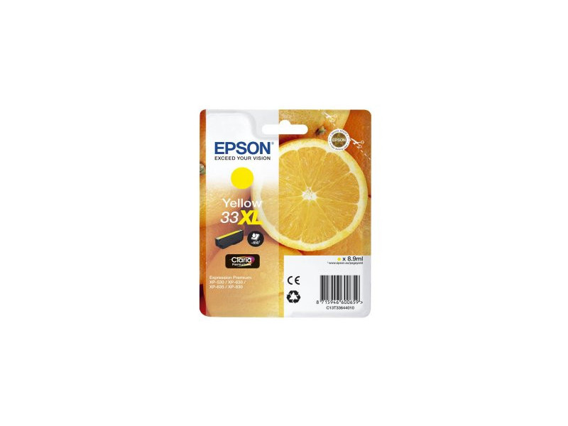 Cartouche Epson 33XL - Jaune - 650 pages
