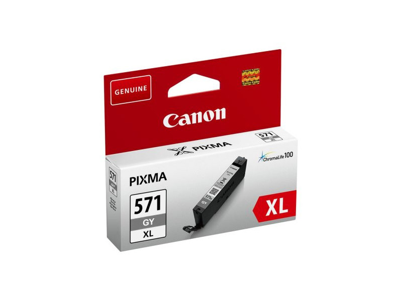 canon cartouche jet d'encre gris cli-571xl gy
