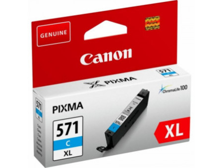 canon cartouche jet d'encre cyan cli-571xl c capacidad pixma mg/5700 series/6800 series/7700 series