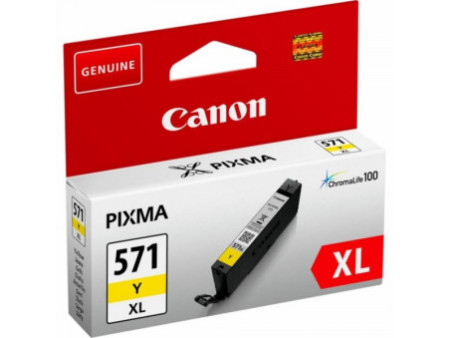 canon cartouche jet d'encre jaune cli-571xl y capacidad pixma mg/5700 series/6800 series/7700 series