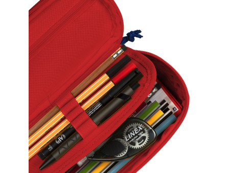 Oxford Trousse, polyester, oval, rouge