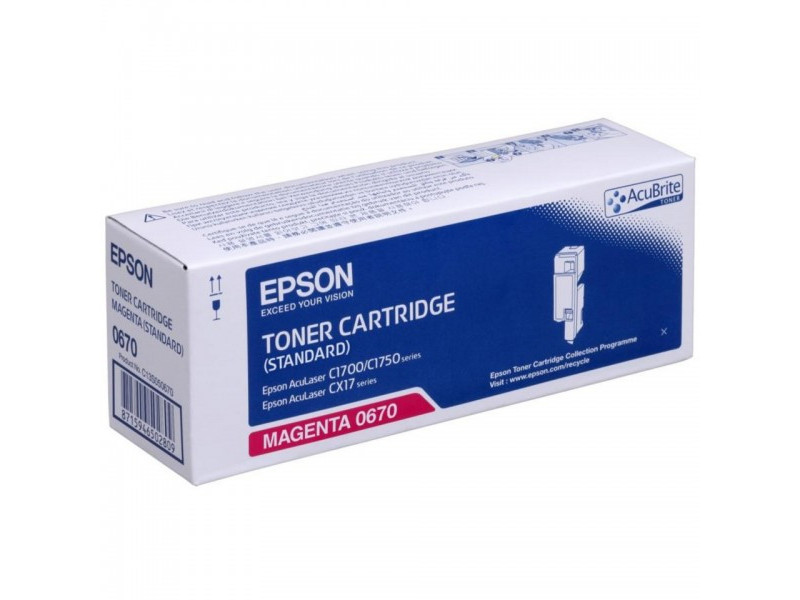 epson toner laser magenta 700 pages aculaser/c1700/c1750/cx17