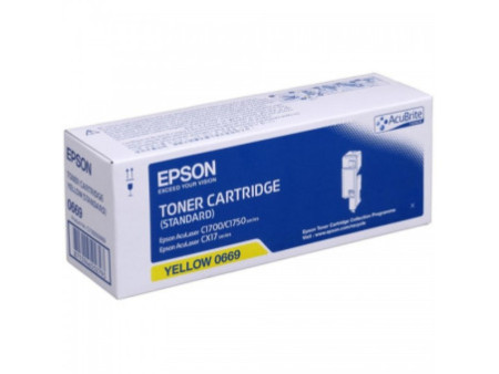 epson toner laser jaune 700 pages aculaser/c1700/c1750/cx17