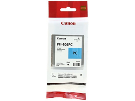 canon cartouche jet d'encre photo cyan pfi-106 130ml ipf/6300/6400/6450/8400/9400/9400s