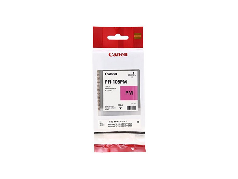 canon cartouche jet d'encre photo magenta pfi-106 130ml ipf/6300/6400/6450/8400/9400/9400s