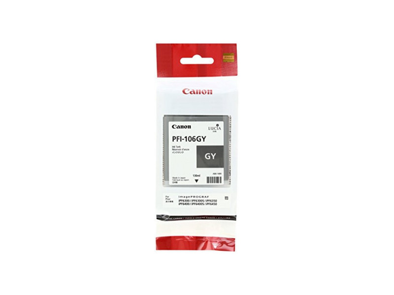 canon cartouche jet d'encre gris pfi-106 130ml ipf/6300/6400/6450/8400/9400/9400s