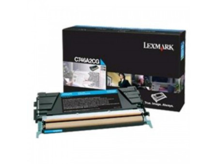 lexmark toner laser cyan 7.000 pages corporative c/746dn/746dtn/746n/748de/748dte/748e