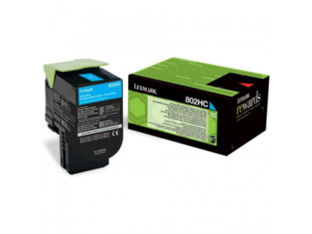Toner Lexmark 80C2HCE - cyan - 3000 pages