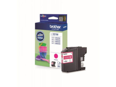 Cartouche Brother LC221M - Magenta - 260 pages