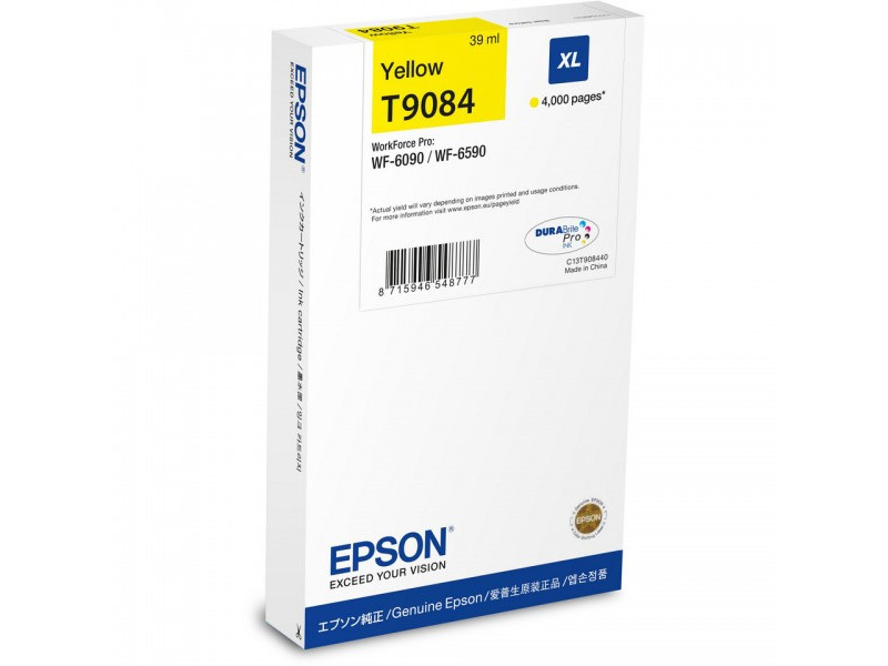 epson cartouche jet d'encre jaune jaune xl capacidad 4.000 pages wf/6090dwf/6590dwf