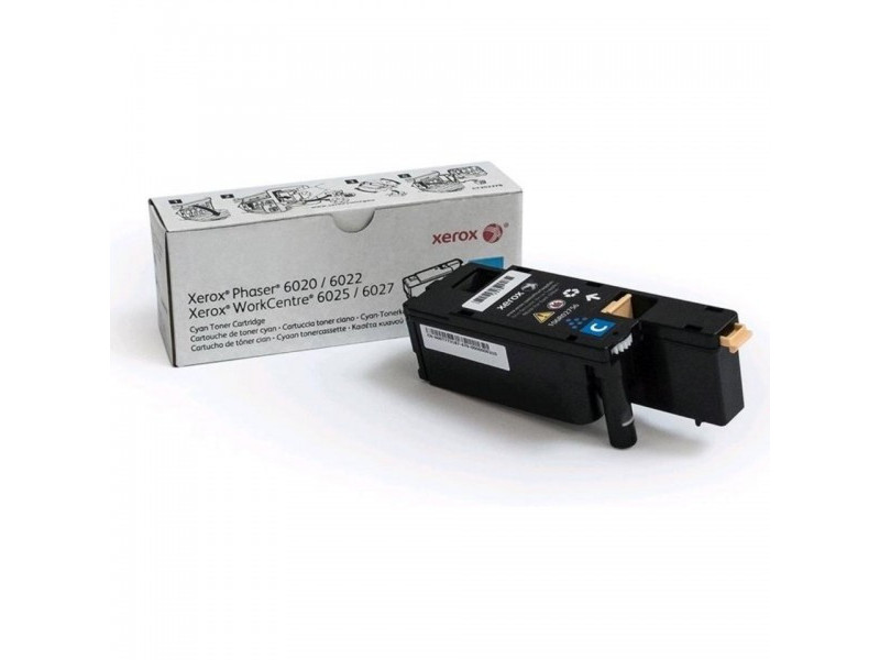 xerox toner laser cyan 1.000 pages workcentre/6027/6025 phaser/6022/6020