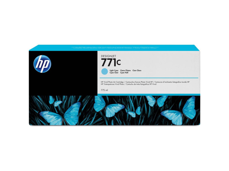 Cartouche Jet d'encre HP N°771C Cyan Clair