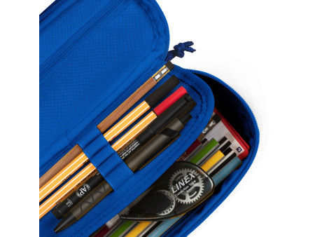Oxford Trousse, polyester, oval, bleu