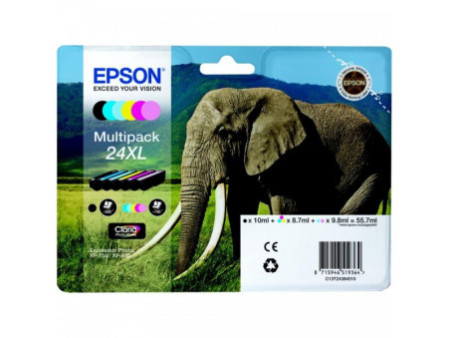 Cartouche Jet d'encre EPSON (1 Noir + 1 Cyan + 1 Magenta + 1 Jaune + 1 Cyan Clair + 1 Magenta Clair) (*6)